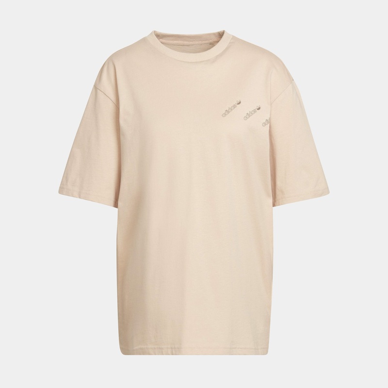 Logomania Tee Womens T-Shirt (Beige)