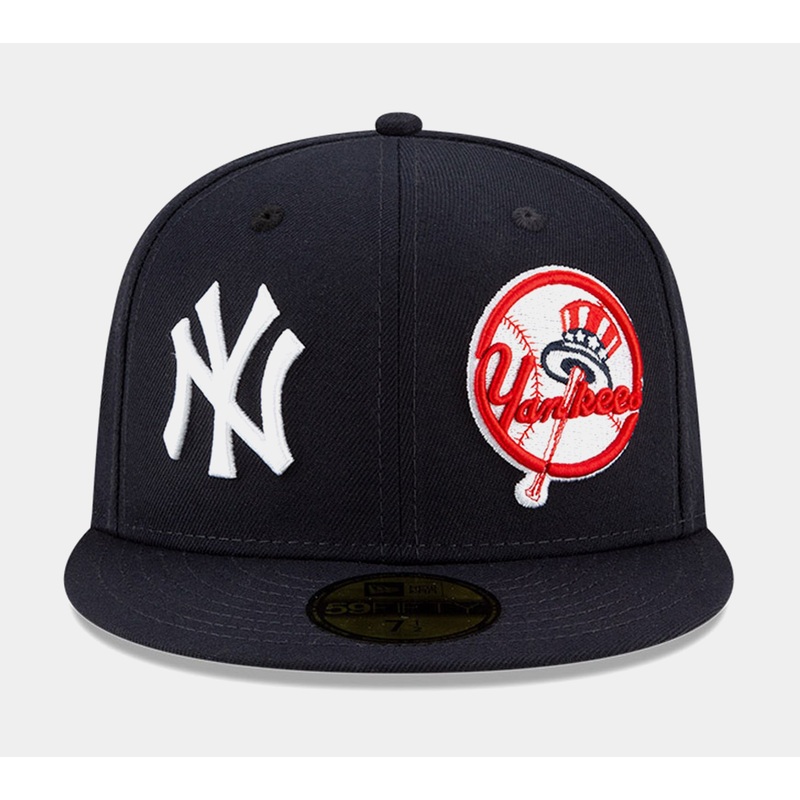 New York Yankees Patch Pride 59FIFTY Fitted Cap Mens Hat (Blue)
