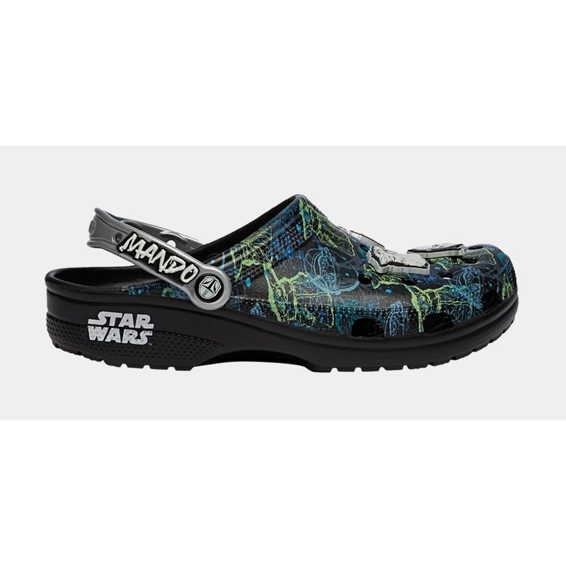 Star Wars Mandalorian Classic Clog Mens Sandals (Black) Free Shipping