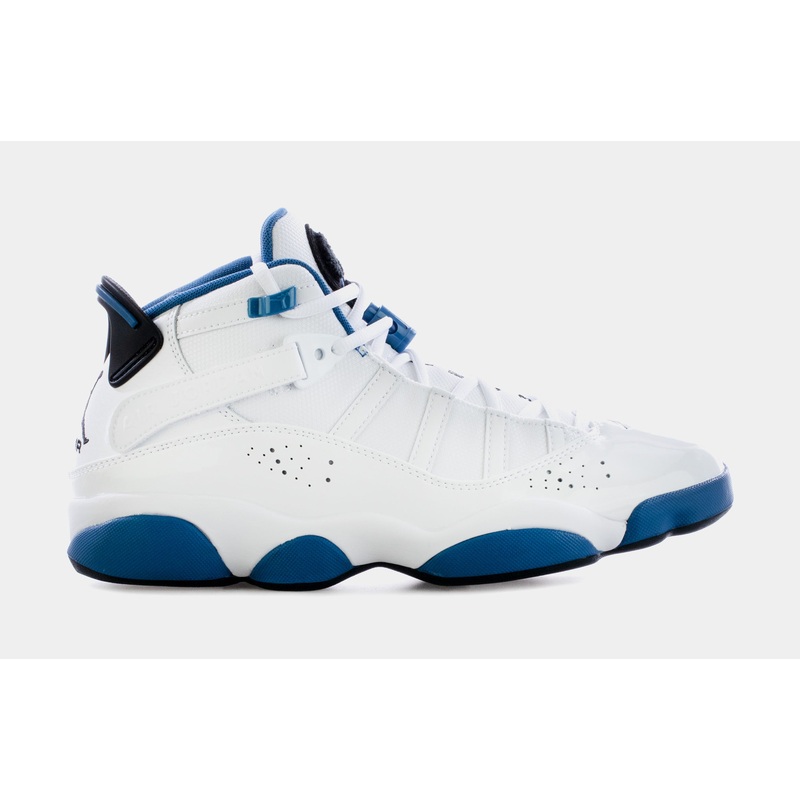 6 Rings Marina Blue Mens Basketball Shoes (White/Blue)