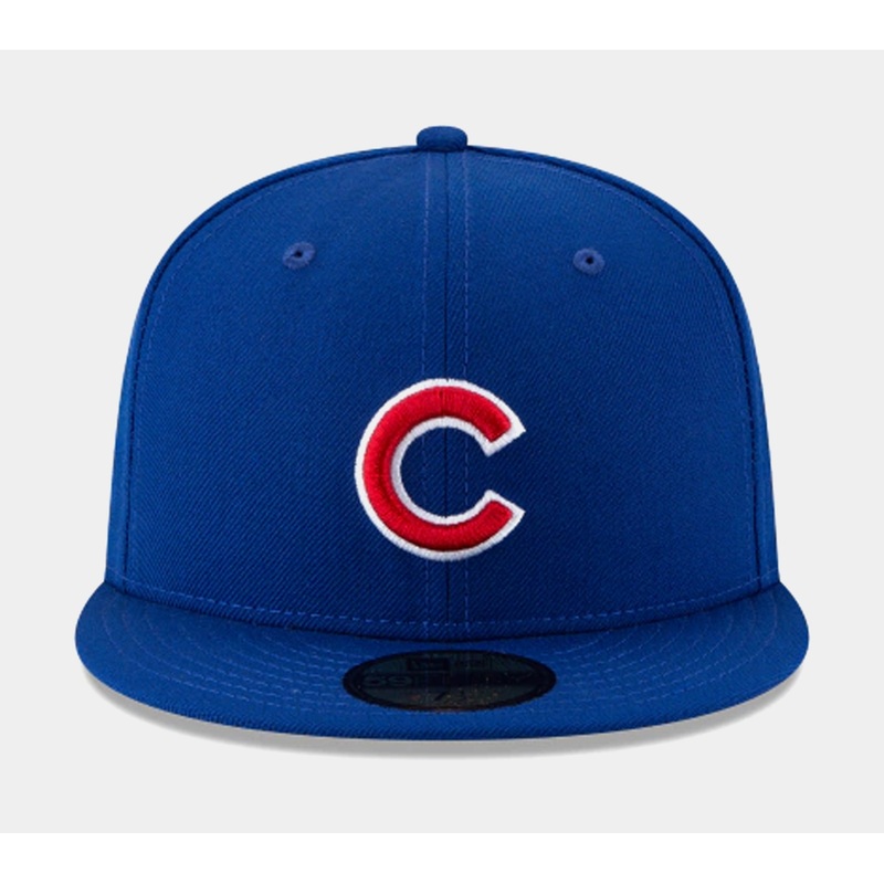 Chicago Cubs Fitted Hat Mens Hat (Blue)