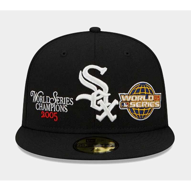 Chicago White Sox 59Fifty Fitted Cap Mens Hat (Black)