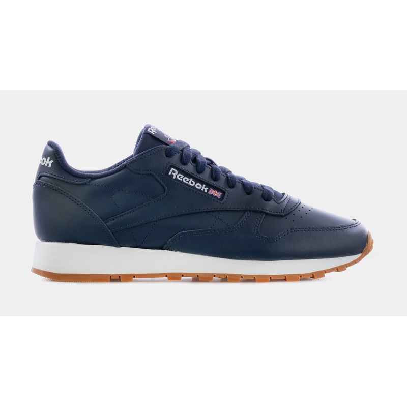 Classic Leather Mens Lifestyle Shoes (Navy Blue)