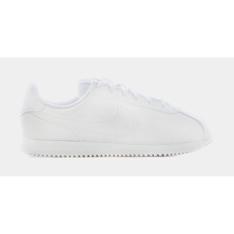 Cortez Basic Triple White Grade School Lifestyle Shoes (White)