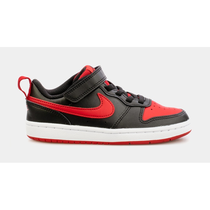 Court Borough Low 2 Preschool Lifestyle Shoes (Red/Black)