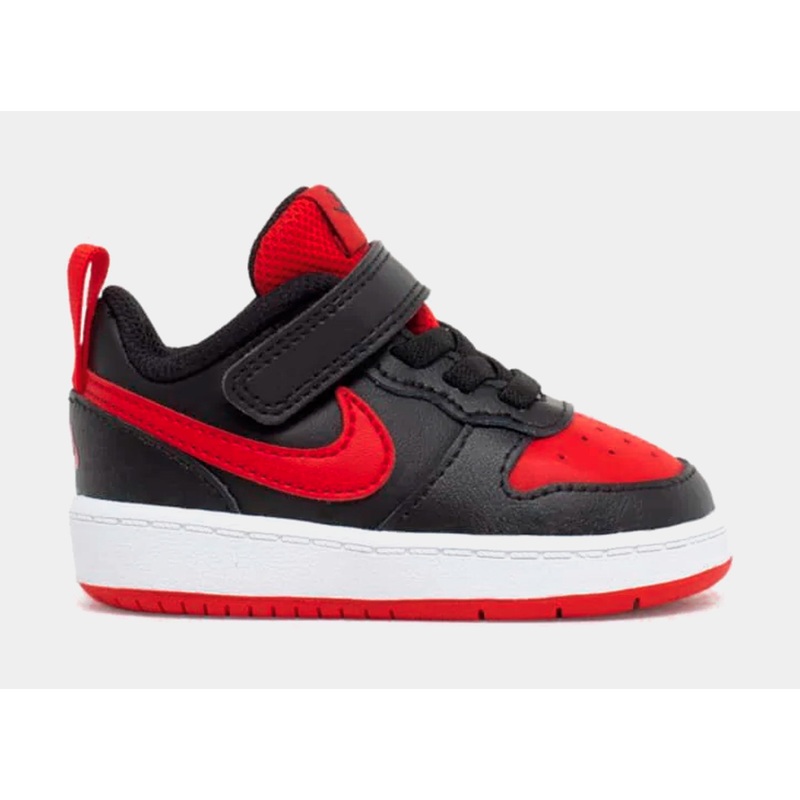 Court Borough Low Grade School Lifestyle Shoes (Black/Red)