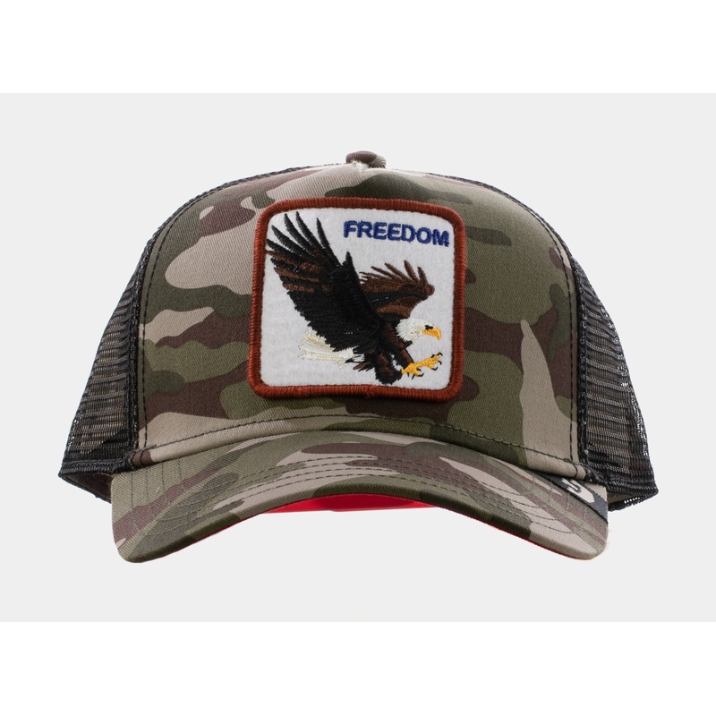 Freedom Camo Trucker Mens Hat (Green)