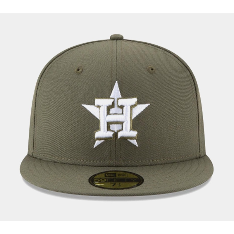 Houston Astros 59Fifty Fitted Hat Mens Hat (Olive)