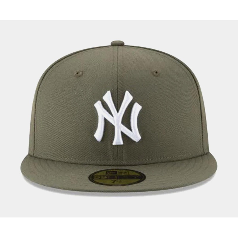 New York Yankees 59Fifty Fitted Hat Mens Hat (Olive)