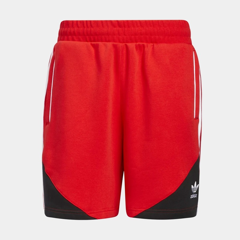 SST Fleece Shorts Mens Shorts (Red/Black)