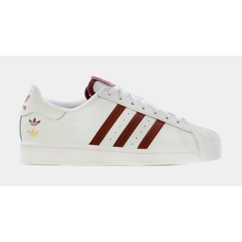 Superstar Mens Lifestyle Shoes (White/Burgundy Red)