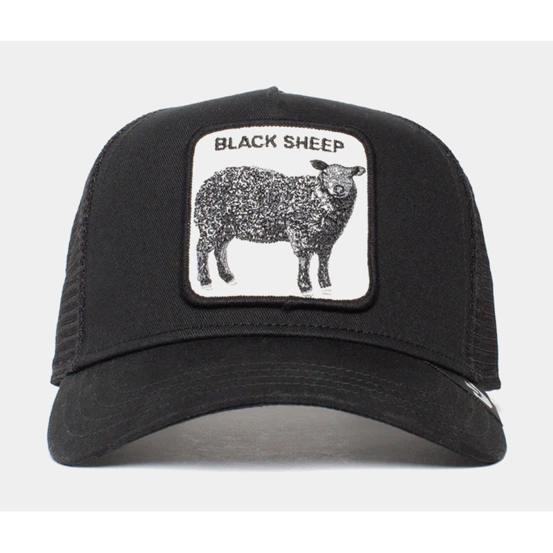The Black Sheep Mens Trucker Hat (Black)
