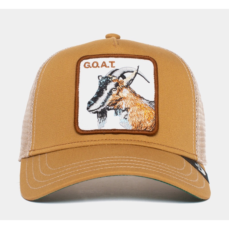 The Goat Trucker Mens Hat (Beige)