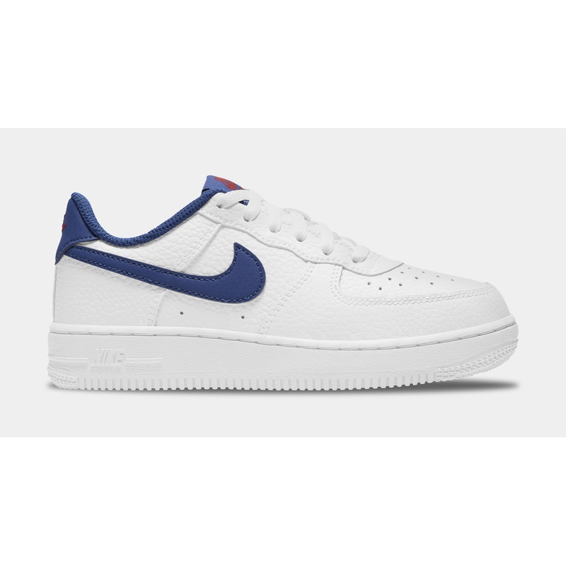 Air Force 1 Low Grade School Lifestyle Shoes (White/Blue)