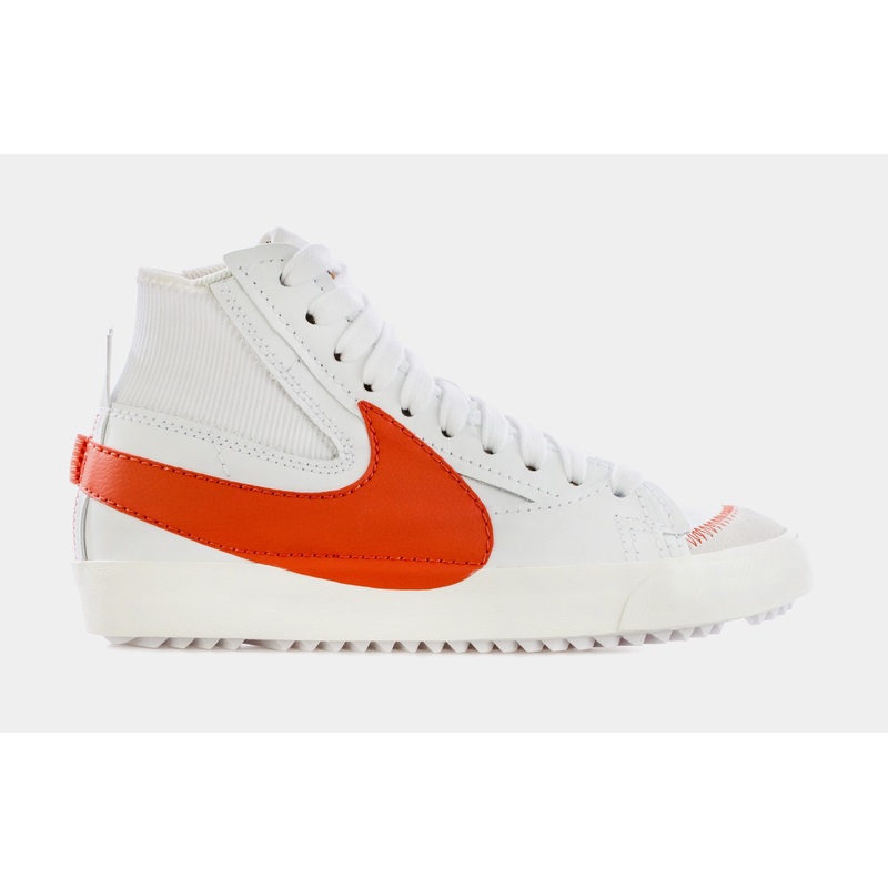Blazer Mid 77 Jumbo Swoosh Mens Lifestyle Shoes (White/Orange)