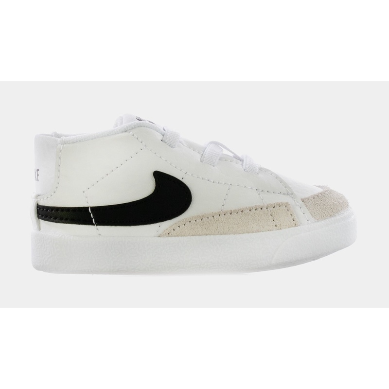 Blazer Mid Infant Toddler Lifestyle Shoes (White/Black)