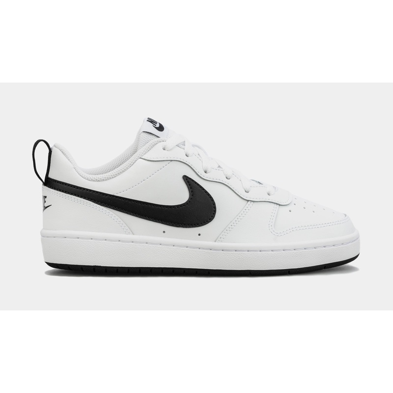 Court Borough Low 2 Grade School Lifestyle Shoes (White/Black)