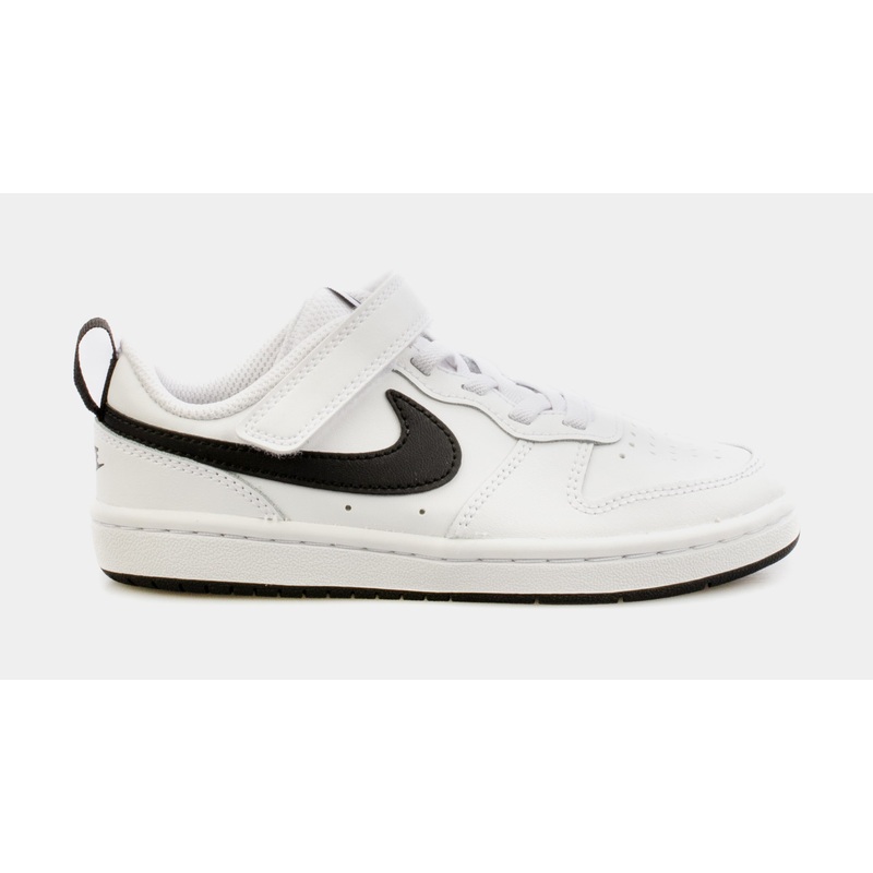 Court Borough Low 2 Preschool Lifestyle Shoes (White/Black)