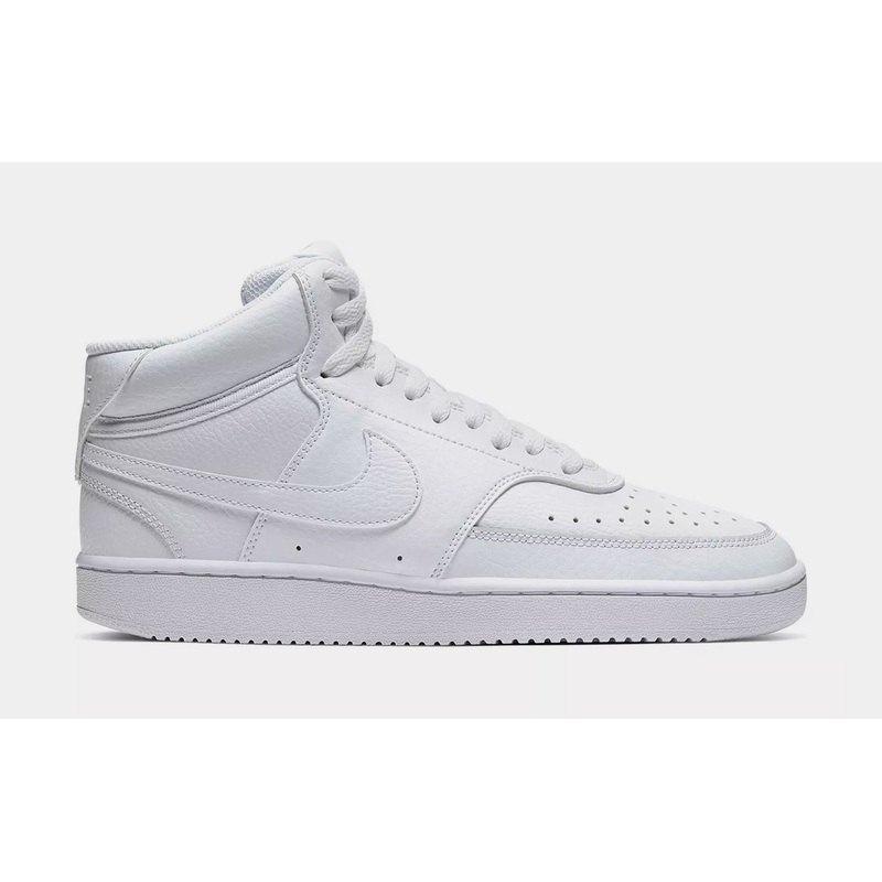 Court Vision Mid Womens Basketball Shoes (White)