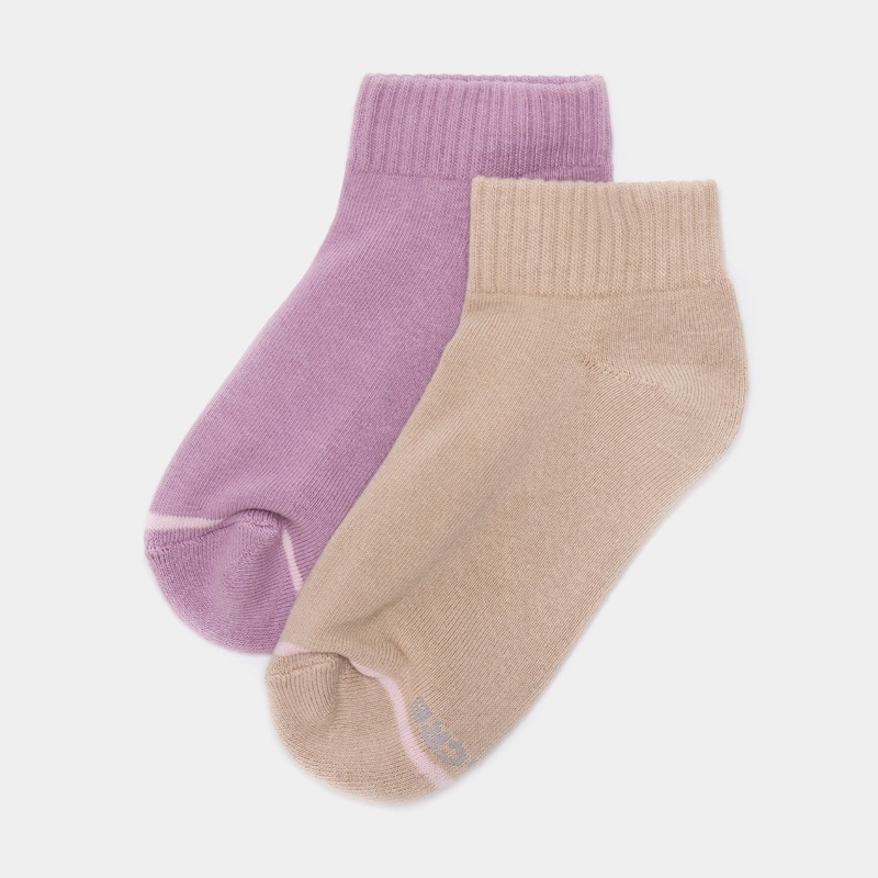 Crew Socks Womens Socks (Purple/Pink)