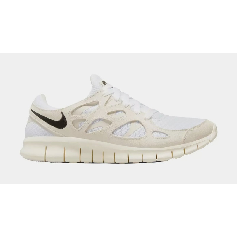 Free Run 2 Womens Running Shoes (White/Beige)
