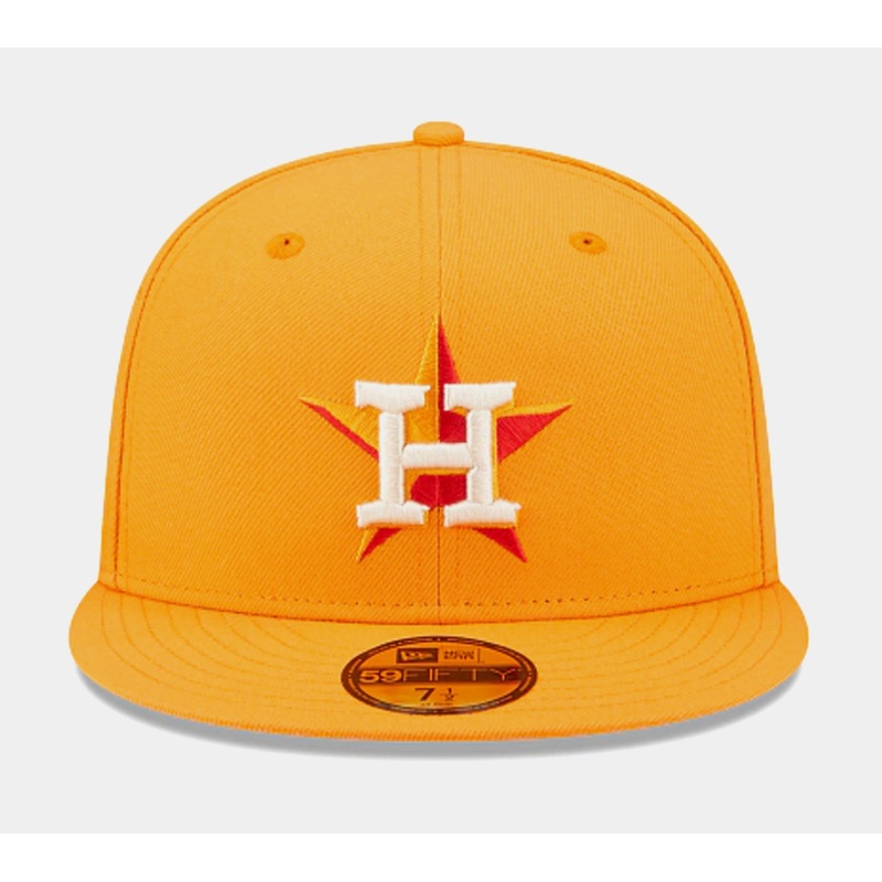 Houston Astros State Fruit 59FIFTY Fitted Cap Mens Hat (Yellow)