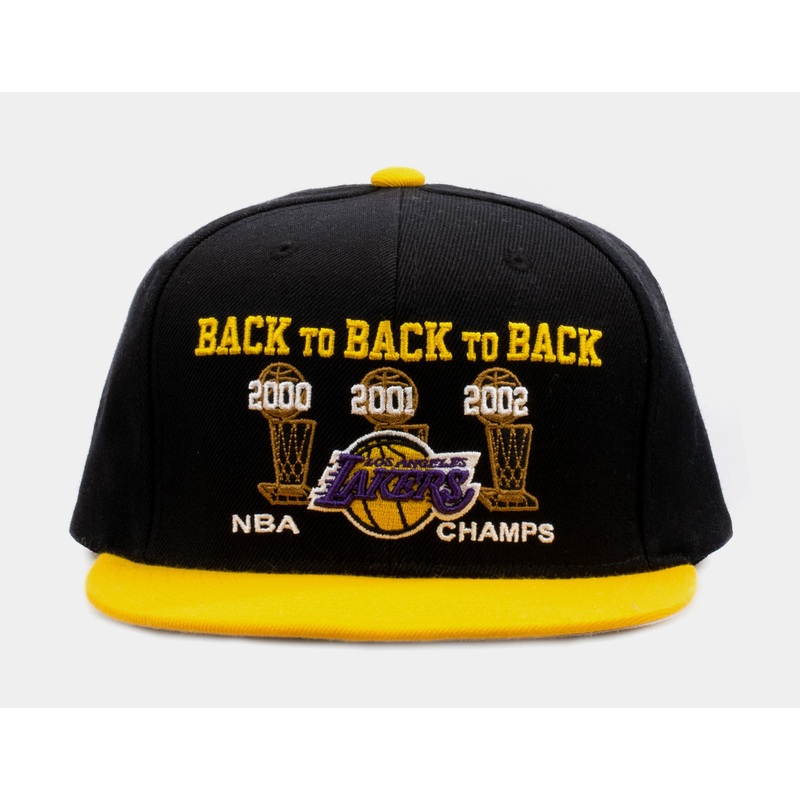 Los Angeles Lakers Championship Snapback Mens Hat (Black)