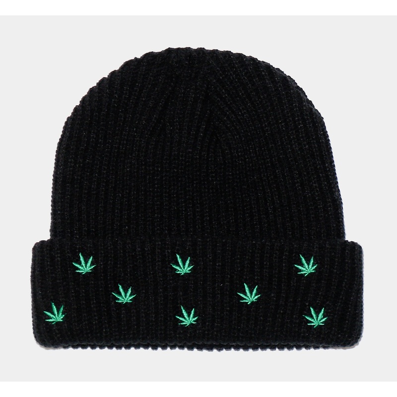 SP x Death Row Leaf Beanie Mens Hat (Black)