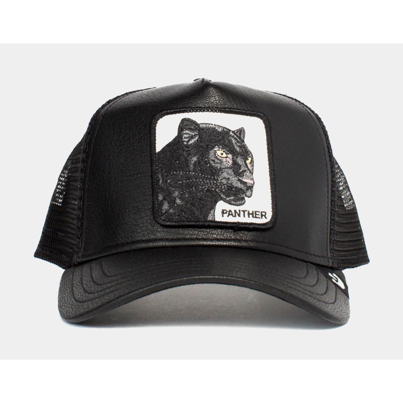 The Truth Will Prevail Leather Trucker Mens Hat (Black)