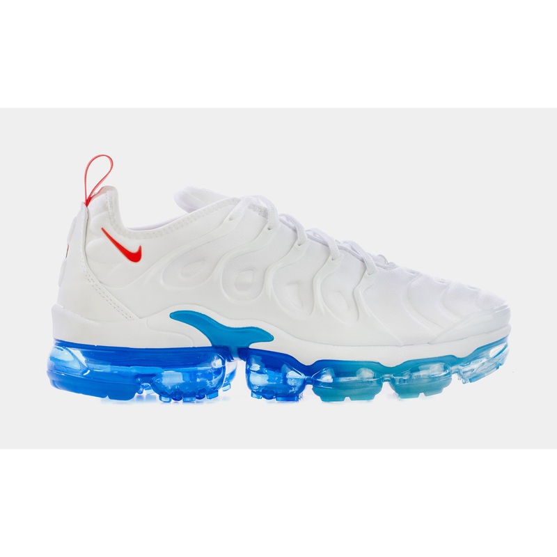 VaporMax Plus Mens Running Shoes (White/Blue)