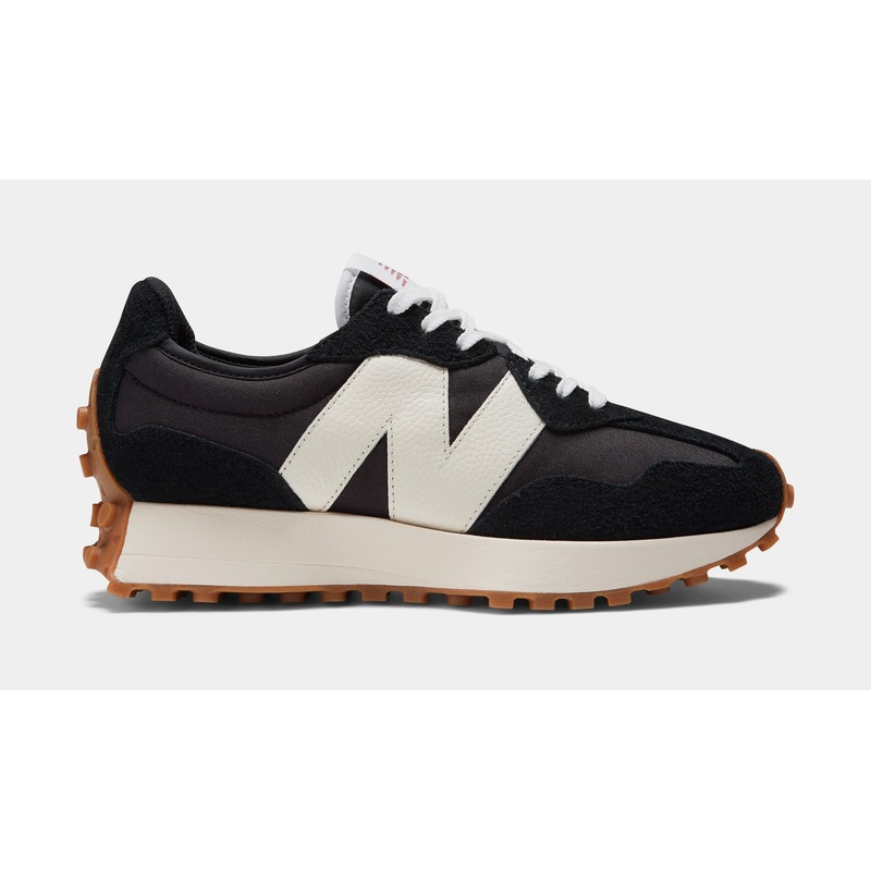327 Womens Lifestyle Shoes (Black/White/Gum)