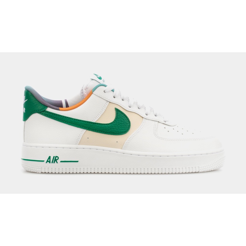 Air Force 1 Low EMB Mens Lifestyle Shoes (White/Beige/Green)