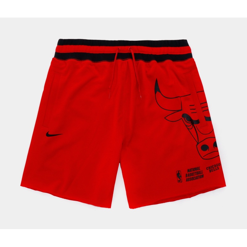 Chicago Bulls Fleece Shorts Mens Shorts (Red)
