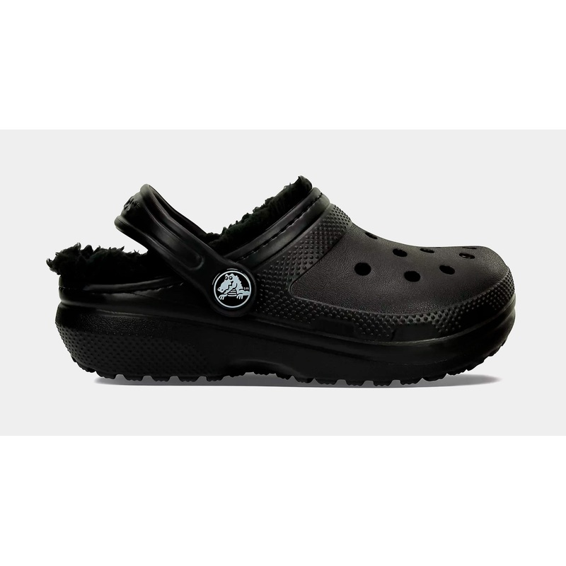 Classic Lined Clog Infant Toddler Sandals (Black)