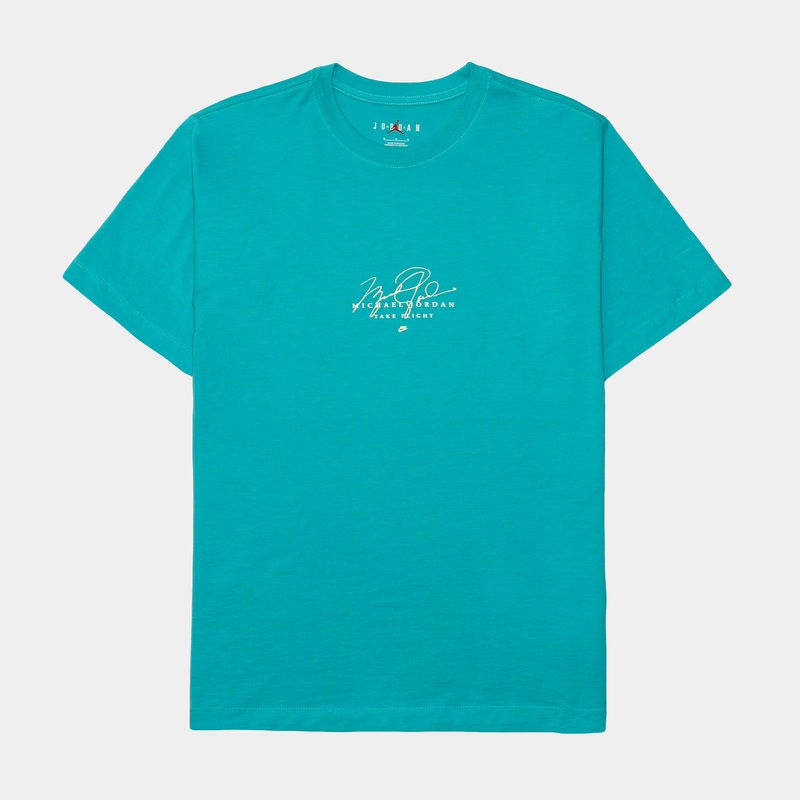 Essentials GFX Short Sleeve Tee Mens Tshirt (Aqua Blue)