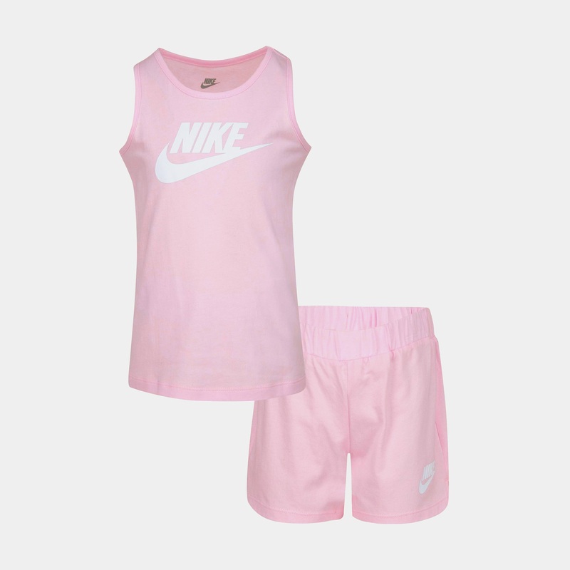 Jersey Tank Set Toddler Set (Pink)