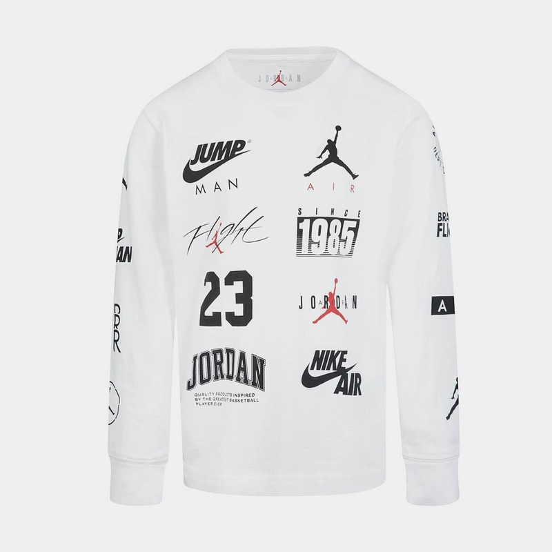 Level Up Grade School Long Sleeve Shirt (White)
