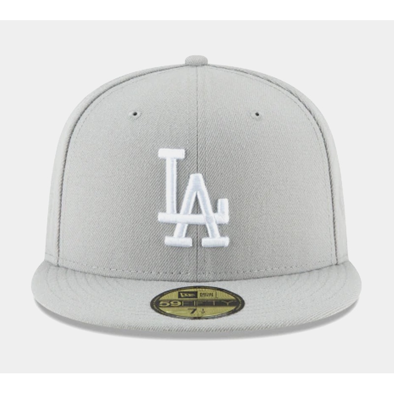 Los Angeles Dodgers 59FIFTY Fitted Cap Mens Hat (Grey)