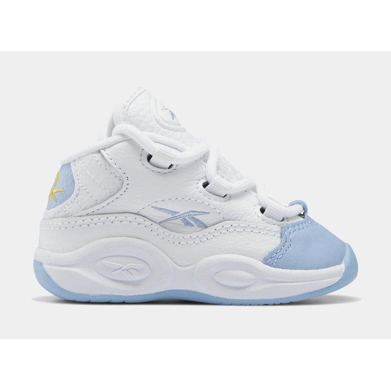 Question Mid Infant Toddler Basketball Shoes (White/Blue)