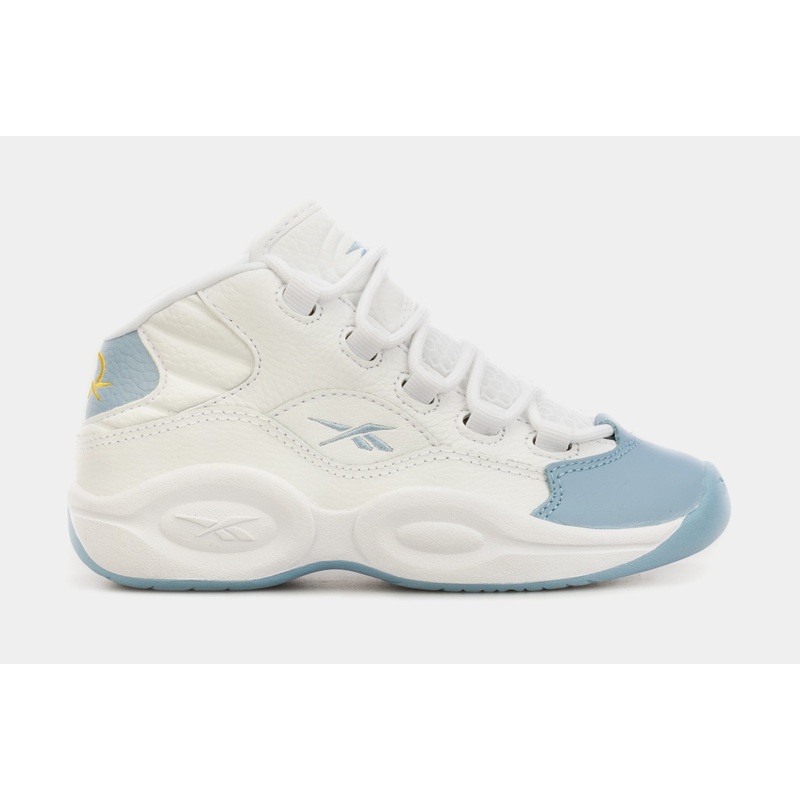 Question Mid Preschool Basketball Shoes (White/Blue)