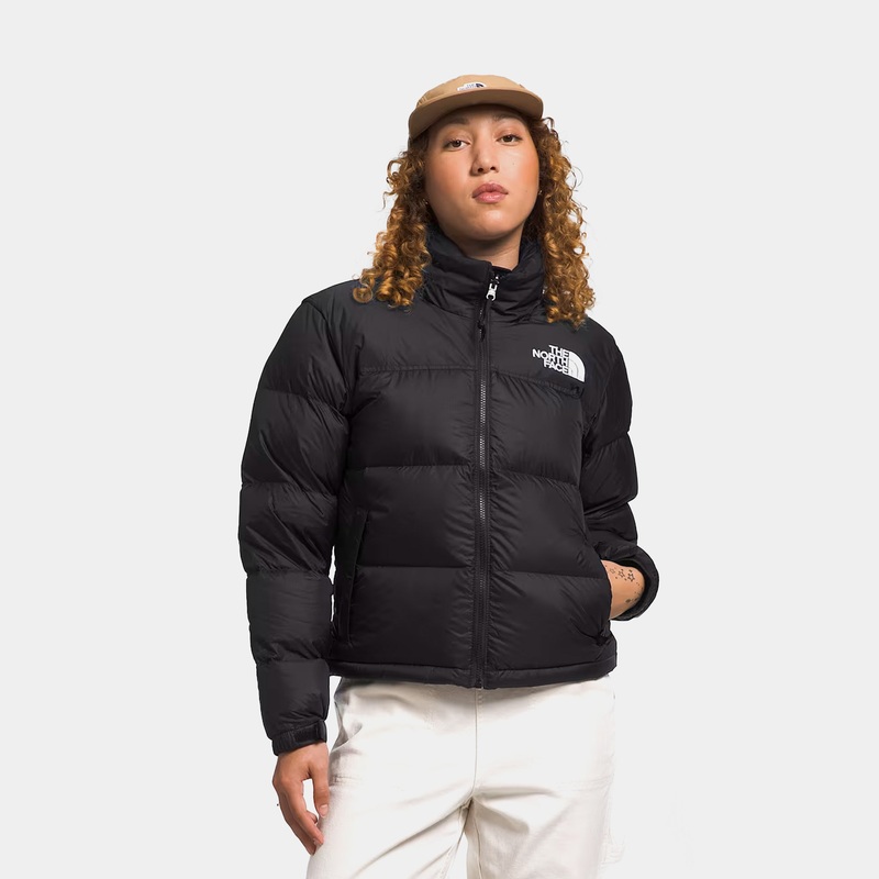 1996 Retro Nuptse Womens Jacket (Black)