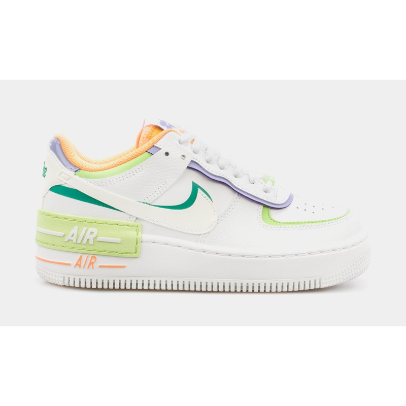 Air Force 1 Shadow Womens Lifestyle Shoes (White/Orange)