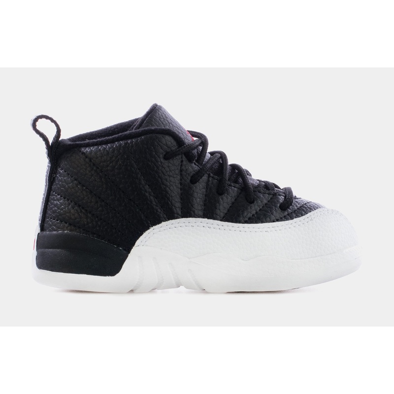 Air Jordan 12 Retro Playoffs Infant Toddler Lifestyle Shoes (Black/White)