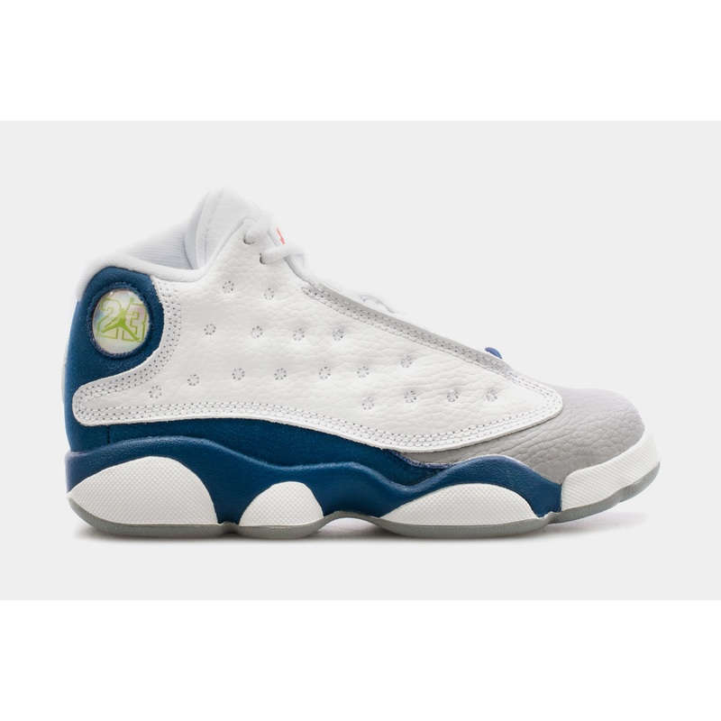 Air Jordan 13 Retro French Blue Preschool Lifestyle Shoes (White/Blue) Free Shipping