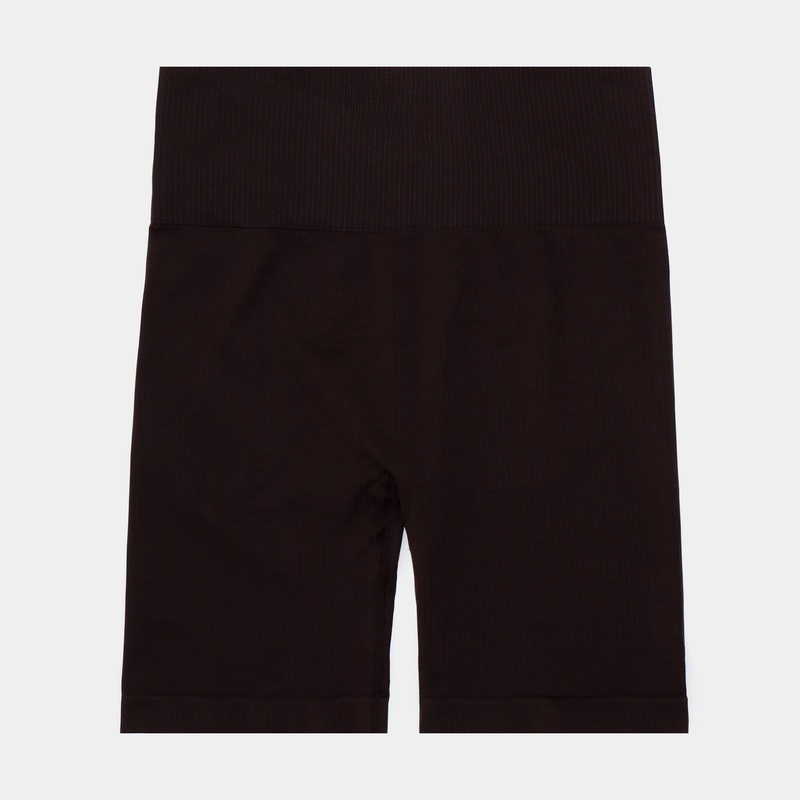 Aiya Rib Knit Shorts Womens Shorts (Brown)