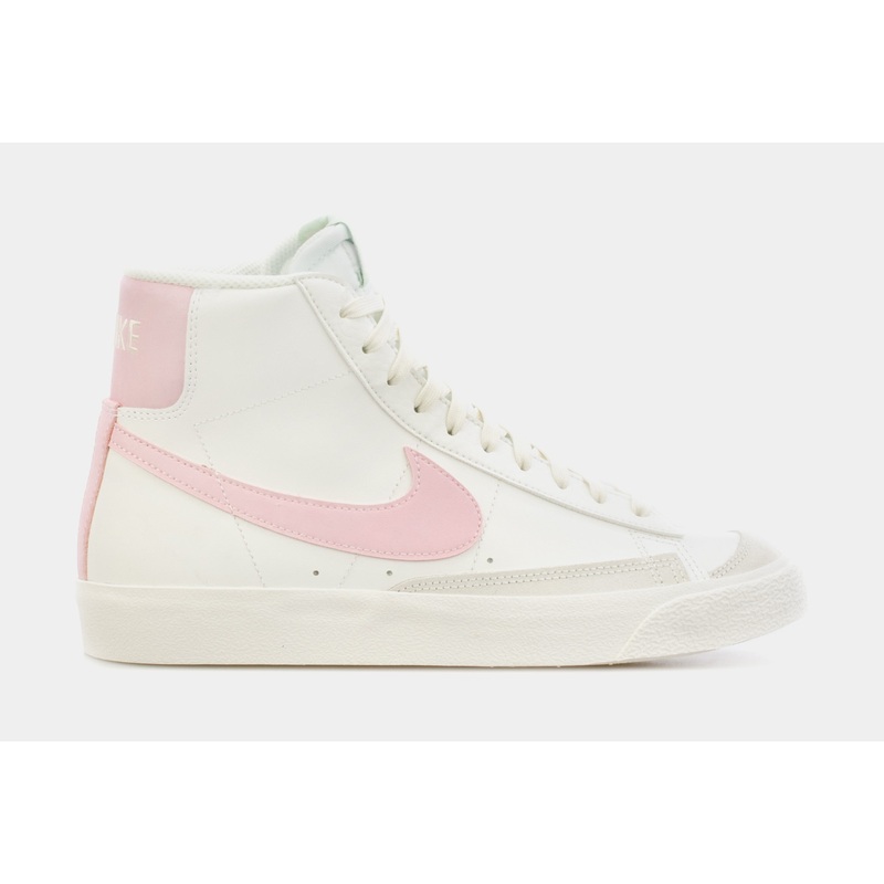 Blazer Mid ’77 Grade School Lifestyle Shoes (White/Pink)