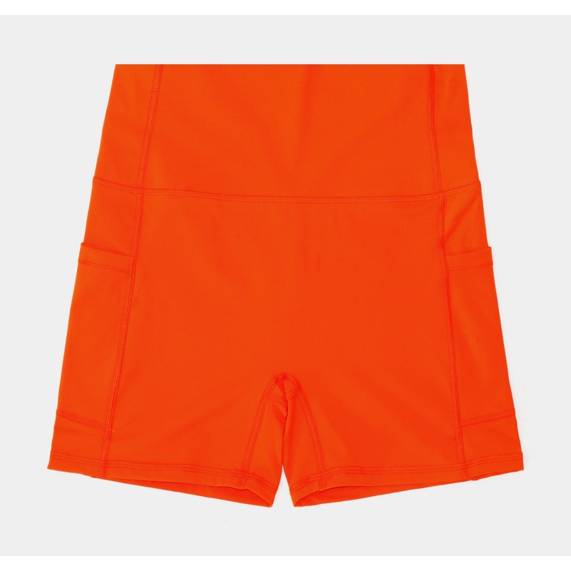 Brooklyn Biker Shorts Womens Shorts (Orange)