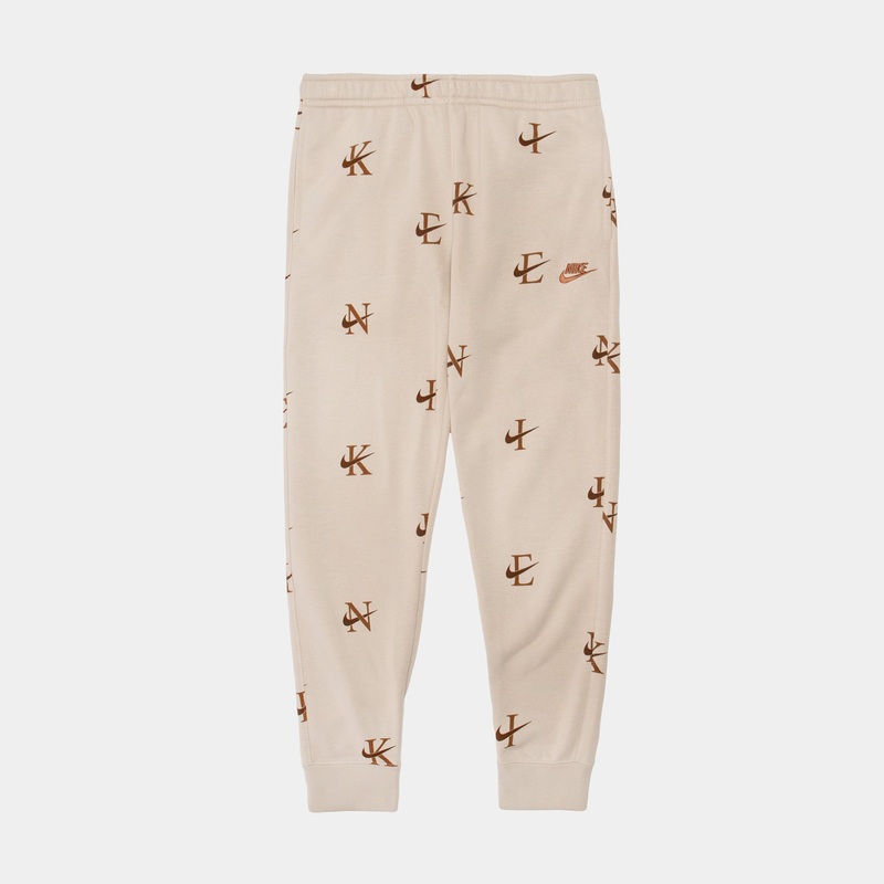 Club AOP Fleece Pants Mens Pants (Beige)