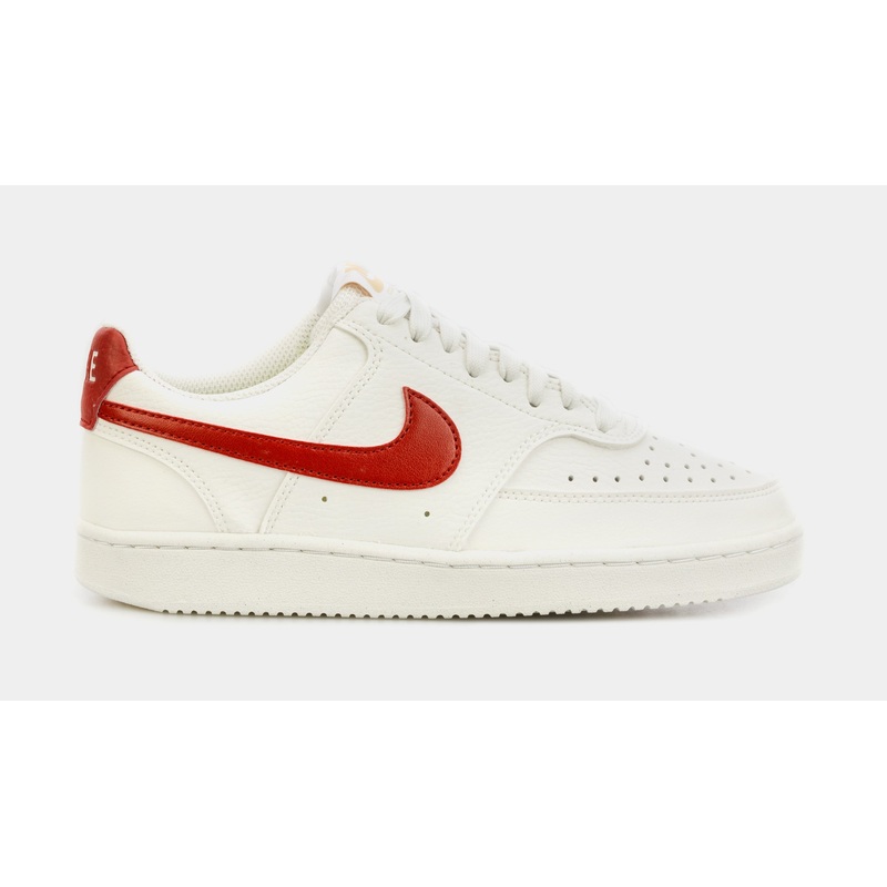 Court Vision Low Womens Lifestyle Shoes (White/Red)