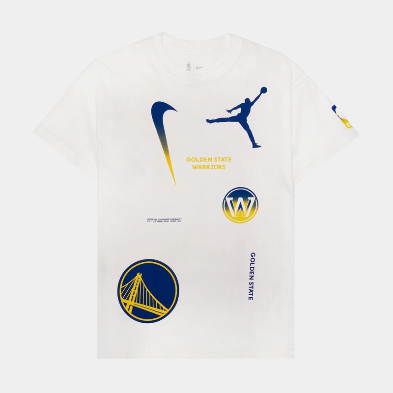Golden State Warriors Statement Mens Short Sleeve Shirt (White)